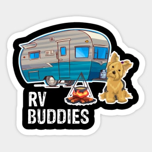 Yorkie Dog Rv Buddies Pet Lovers Funny Camping Camper Sticker